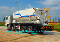 HOWO Truck Chassis ANFO Mixer Equipment , Mobile Mixing Unit 8X4 Driving Type
