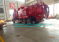 Sinotruck 8000L Combination Sewer Cleaning Truck With Vacuum Suction System