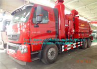 6000L High Pressure Special Purpose Truck / Sewage Suction Truck Multi Functional Combined