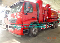 6000L High Pressure Special Purpose Truck / Sewage Suction Truck Multi Functional Combined