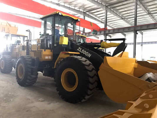 XCMG ZL50GN 5.0ton Wheel Loader with 162kw Rated Power and Hydraulic Power-Shift Transmission for Construction