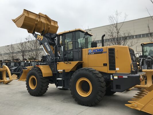 XCMG ZL50GN 5.5t Rated Load Wheel Loader with 162kW Rated Power and Rock Bucket for Construction