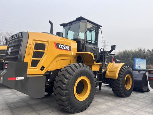 XCMG XC958 Wheel Loader with 5 Ton Rated Load 3m3 Bucket Capacity and 162kw Engine Power