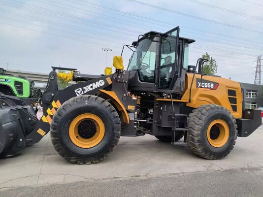 XCMG XC958 Wheel Loader with 5 Ton Rated Load 3m3 Bucket Capacity and 162kw Engine Power