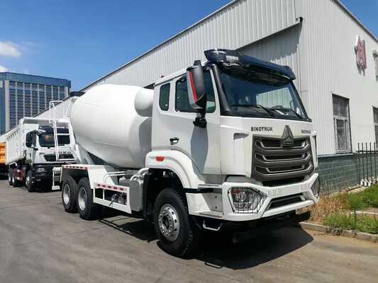 New Sinotruk HOWO 8X4 Concrete Mixer Truck with >400hp Maximum Horsepower and Euro 2/3 Emission Standard