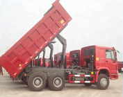 ZZ3257N3647A 25 Ton Tipper Truck / Sinotruk Howo Dump Truck Optional Color