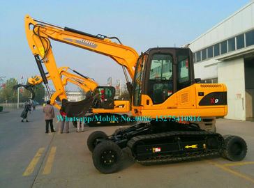 9 Ton Wheeler Crawler Amphibious Dredge Excavator With Japan Yanmar Engine