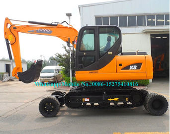 9 Ton Wheeler Crawler Amphibious Dredge Excavator With Japan Yanmar Engine