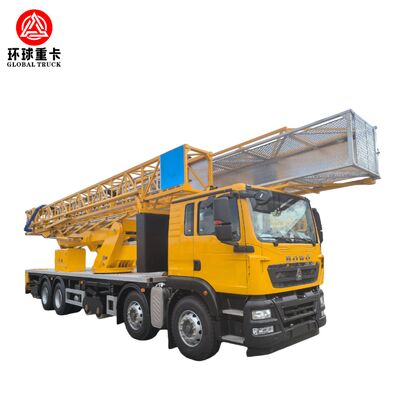 HOWO Sinotruk Sitrak Diesel Powered Bridge Inspection Vehicle with Folding Boom Lift and Euro 5/6 Engine for 14-22 Meters Working Depth