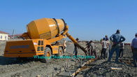 Rotating Drum Concrete Cement Mixer Machine Self Loading Mobile Type 2.0M3 Output