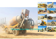 Rotating Drum Concrete Cement Mixer Machine Self Loading Mobile Type 2.0M3 Output