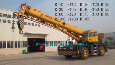 Road Construction 40T Mobile Boom Truck Crane 4x4 For RT40E All Wheel Drive