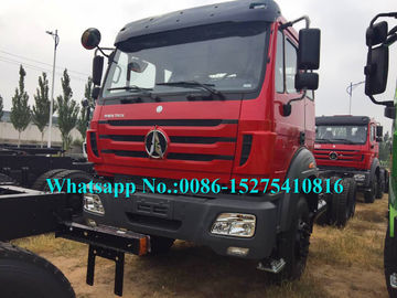 Red Military Use 6x6 Cargo Truck / Off Road Cargo Truck Adopt Benz Technology