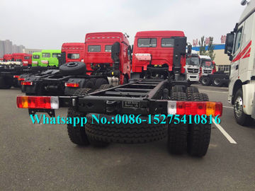 Red Military Use 6x6 Cargo Truck / Off Road Cargo Truck Adopt Benz Technology