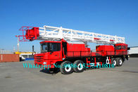 Red Pile Drilling Machine Water Well Drilling Truck ZJ10 / 900CZ 1000m Drilling Depth