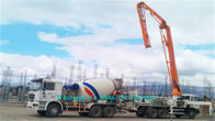 Automatic Zoomlion Truck Mounted Concrete Pump 56m Placing Depth 63X-6RZ Model With 6 Arms
