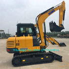 Yellow Color Heavy Digging Equipment , 6 Tonne Digger With Yanmer Engine XE60D