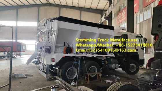 Intelligent High efficiency Stemming Truck Stone filling vehicle GLOBAL-10 12/15/20 ton Multifunctional Blast service mobile explosive Manufacturing Unit Kazakhstan Uzbekistan Indonesia Congo MEMU MMU