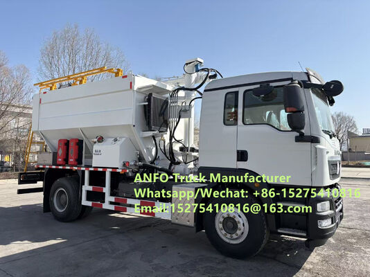 Low price new HOWO 10/15/20/30T BCLH-10 on-site mixing and charging granular ammonium explosive ANFO Truck Emulsion Blasting service Drilling Kazakhstan/Uzbekistan/Indonesia/CONGO DRC TREAD MMU