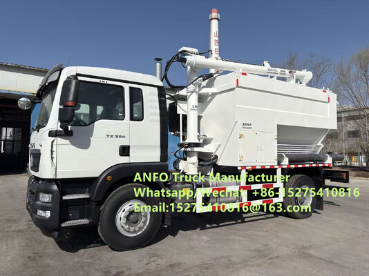 Good off-road performance 6x6 8x8 10/15/20/30T on-site mixing and charging bulk explosives ANFO Truck Emulsion Blasting service Drilling Zambia/Zimbabwe/Tanzania/Ghana/Guinea/Namibia/Guyana