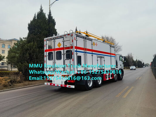 Good quality smart HOWO 15T BCRH-15 on-site mixing and charging emulsion truck bulk explosive loading truck Mongolia Mining Blast service Kazakhstan Uzbekistan Indonesia Congo DRC GUINEE Tanzania MMU