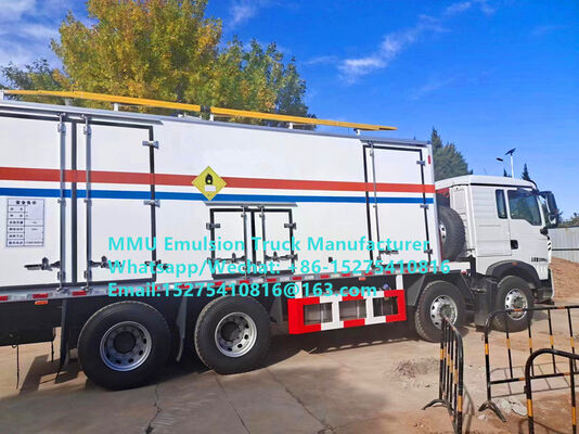 Good quality smart ORICA 15/20/25Ton on-site mixing and charging emulsion truck bulk explosive loading truck Mongolia Mining Blast service Kazakhstan Uzbekistan Indonesia Congo DRC GUINEE Tanzania MMU