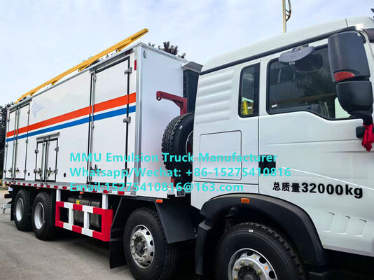Good quality smart ORICA 15/20/25Ton on-site mixing and charging emulsion truck bulk explosive loading truck Mongolia Mining Blast service Kazakhstan Uzbekistan Indonesia Congo DRC GUINEE Tanzania MMU