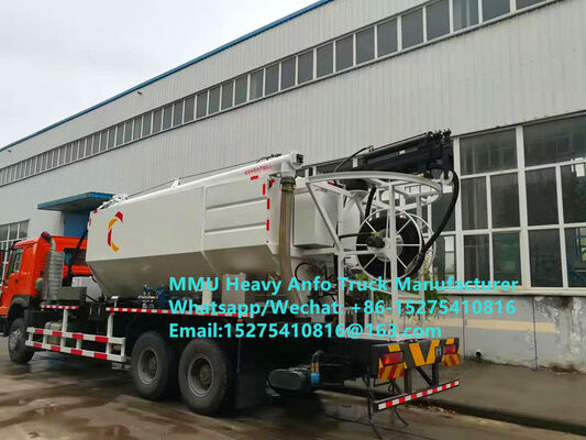 On-site mixing and charging multi-functional heavy ammonium oil explosives Truck 15/20/25Ton Heavy Emulsion ANFO Truck MMU MEMU Russia/Kazakhstan/Uzbekistan/Indonesia/Guinea Mining Blasting Service
