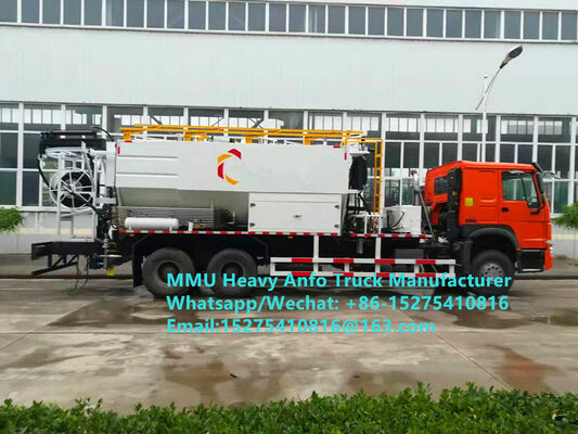 On-site mixing and charging multi-functional heavy ammonium oil explosives Truck 15/20/25Ton Heavy Emulsion ANFO Truck MMU MEMU Russia/Kazakhstan/Uzbekistan/Indonesia/Guinea Mining Blasting Service
