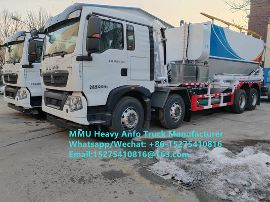 Reliable quality mixing and charging multi-functional heavy ammonium oil explosives Truck 15/20/25Ton Heavy Emulsion ANFO Truck Russia/Kazakhstan/Uzbekistan/Indonesia/Guinea Mining Blasting Service