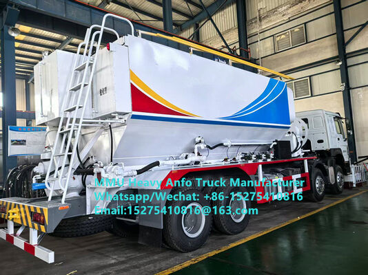 Safety mixing and charging multi-functional heavy ammonium oil explosives Truck 15/20/25Ton Heavy Emulsion ANFO Truck MMU MEMU Russia/Kazakhstan/Uzbekistan/Indonesia/Guinea Mining Blasting Service