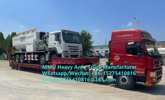 high altitude cold area mixing and charging multifunctional heavy ammonium oil explosives Truck 15/20/25Ton Heavy Emulsion ANFO Truck Zambia/Zimbabwe/Tanzania/Ghana/Guinea/Peru Mining Blasting Service
