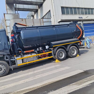 HOWO 15CBM Vacuum Sewage Suction Truck with 6*4 Drive Wheel and Diesel Fuel for Septic Tank Cleaning and Sludge Transport