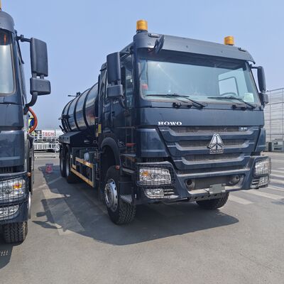 HOWO 15CBM Vacuum Sewage Suction Truck with 6*4 Drive Wheel and Diesel Fuel for Septic Tank Cleaning and Sludge Transport