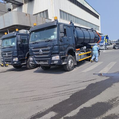 HOWO 15CBM Vacuum Sewage Suction Truck with 6*4 Drive Wheel and Diesel Fuel for Septic Tank Cleaning and Sludge Transport