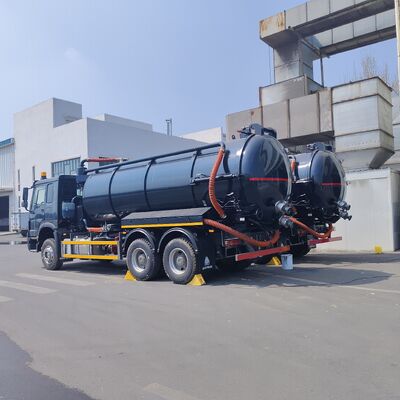 HOWO 15CBM Vacuum Sewage Suction Truck with 6×4 Drive and 336HP Engine for Septic Tank Cleaning and Industrial Waste