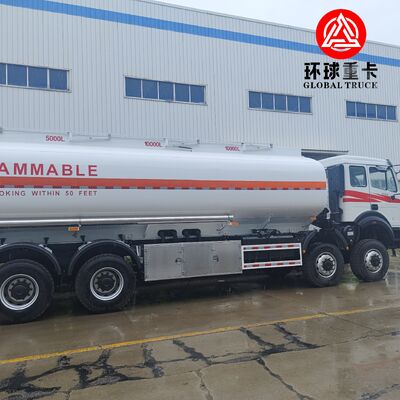 Beiben 8x8 35000L Fuel Tank Truck Heavy Duty Diesel Tanker Truck for Congo Mining Project
