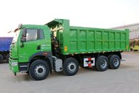 FAW 8x4 12 Wheel Dump Truck , Green Color 32 Ton Dump Truck Tipper Truck