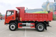 Euro 3 JIEFANG Faw Tiger V 4x2 Diesel Light Dump Truck 4 / 5 Tons
