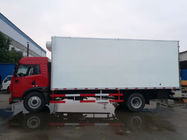White Or Red 4x2 Small Refrigerated Trucks With Stainless Steel Cargo Material