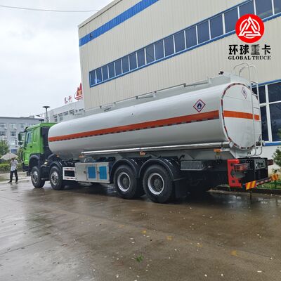Brand New HOWO TX 8×4 Aluminum Alloy Fuel Bowser for Ghana