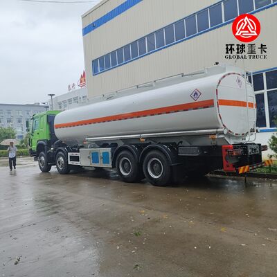 HOWO TX 8×4 Aluminum Alloy Fuel Tank Truck – SINOTRUK Fuel Bowser for Zambia Mining and Construction