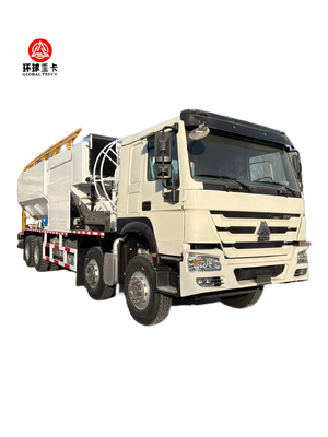 SHACMAN 6×4 Bulk Emulsion Mixing and Charging Truck with 350 HP Diesel Engine and 8-23 m Telescopic Hose Arm for Mining Blasting