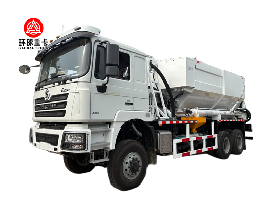 New SHACMAN 6×4 Bulk Emulsion Mixing and Charging Truck with 300 kg/min Efficiency and 8-23 m Telescopic Hose Arm
