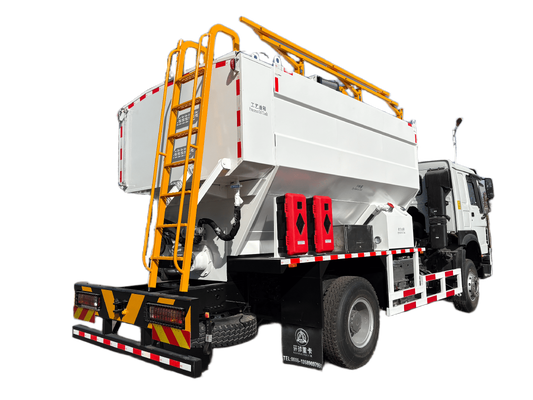8×4 Drive Type 32 Ton Bulk Emulsion Mixing and Charging Truck with 8-23 m Telescopic Hose Arm for Mining Blasting