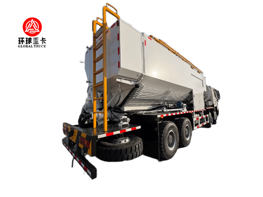 8×4 Bulk Emulsion Explosive Mixing and Charging Truck with 350 HP Diesel Engine and 8-23 m Telescopic Hose Arm for Mining