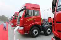 Red J5P Dump Truck Dumper 6*2 / Heavy Duty Truck FAW JIEFANG Right Drive