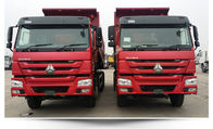 Sinotruk Heavy Duty 6 Wheel Dump Truck Horsepower 251-350hp Red Color