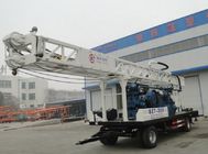 White BZT300 Pile Drilling Machine / Tralier Mounted Drilling Rig 300m Depth Commins Diesel 97KW