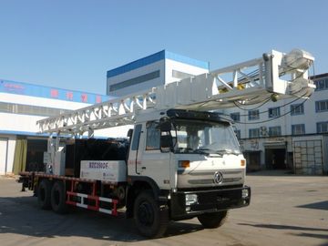 300 Meters Depth Rotary Drilling Rig / Borehole Drilling Machine Truck Mounted